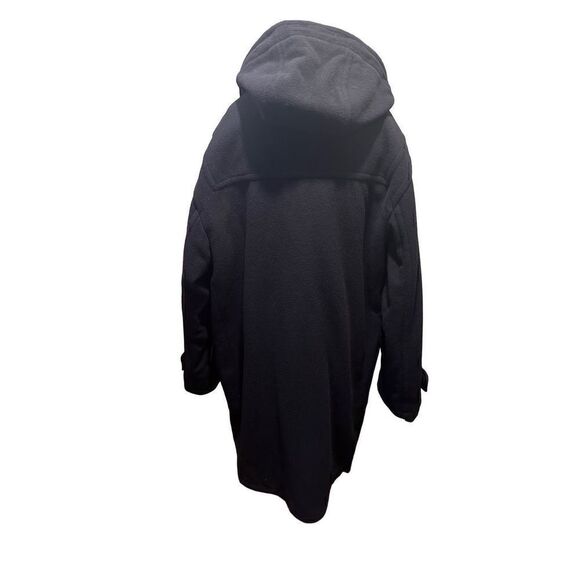 Vintage LL Bean 100% Wool Thinsulate Plaid Lining Mens Navy Coat Size M Tall USA - Picture 7 of 12